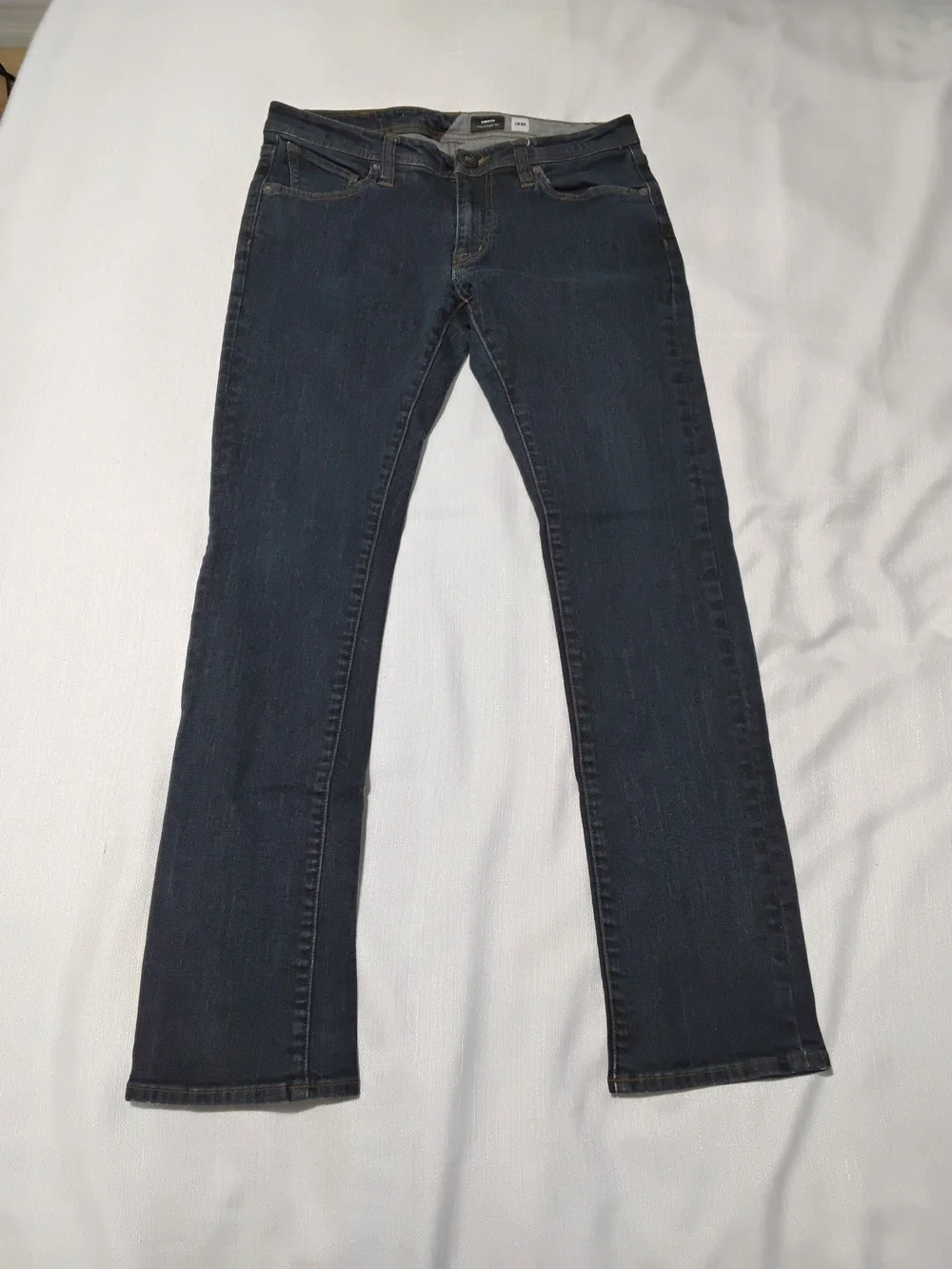 Volcom Vorton Men’s Slim Straight Dark Blue Jeans Sz 32x32.